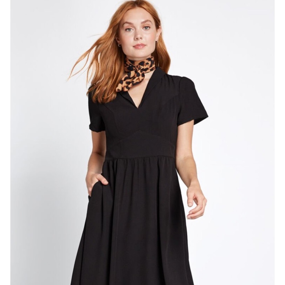 NWT ModCloth perfect black dress.